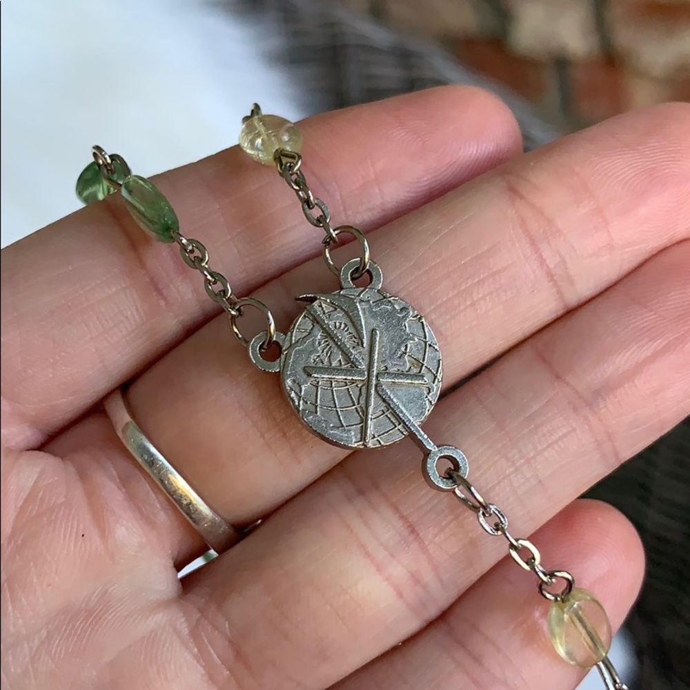 VINTAGE- LONG ROSARY BEADS WITH JESUS CROSS - Picture 12 of 12